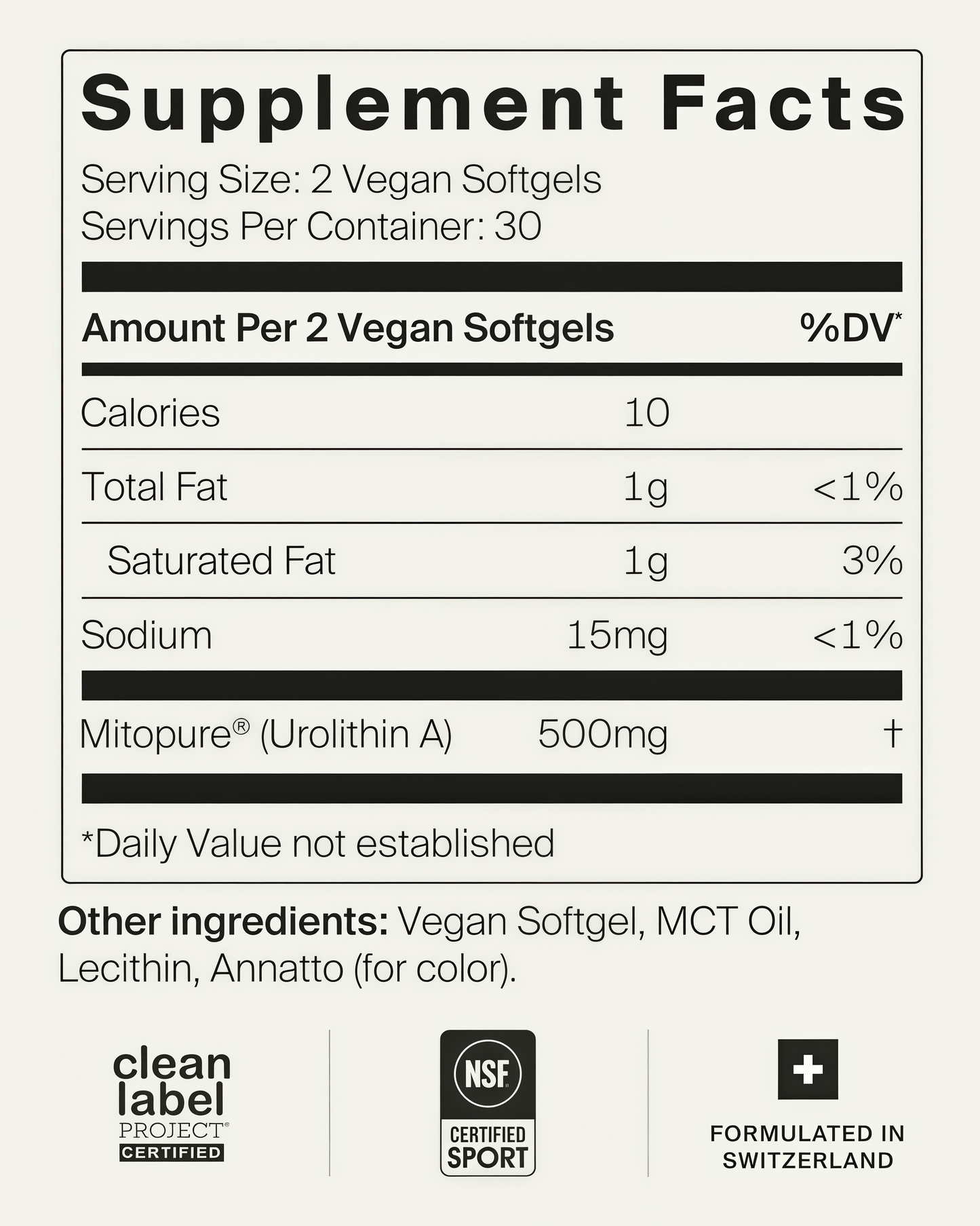 Mitopure Softgels Urolithin A